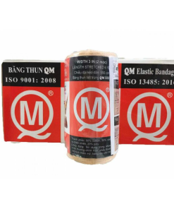 Băng thun 2 móc Minh Quang dùng để băng nén ép cầm máu, cố định khớp (12 cuộn)