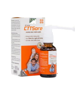 Xịt họng CTTSore hỗ trợ kháng khuẩn hô hấp, giảm ho đau họng (Chai 30ml)