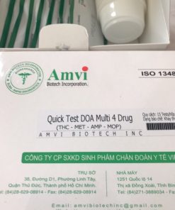 Que thử ma túy Quick Test DOA Multi 4 Drug (Amvi) hộp 15 bộ