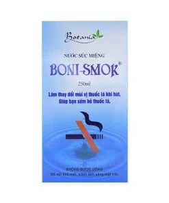Nước súc miệng Boni-Smok làm thay đổi mùi vị thuốc lá khi hút, giúp bạn sớm bỏ thuốc lá (250ml)