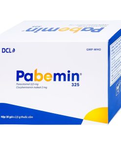 Cốm Pabemin 325 Pharimexco điều trị sốt từ nhẹ đến vừa, cảm lạnh, ho, sổ mũi (30 gói)