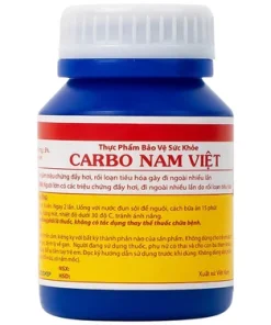 Viên uống Carbo Nam Việt hỗ trợ giảm triệu chứng khó tiêu, tiêu chảy (Chai 100 viên)