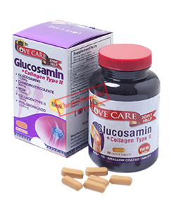 VIÊN UỐNG BỔ SUNG XƯƠNG KHỚP LOVE CARE GLUCOSAMINE COLLAGEN TYPE II H/90