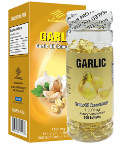 Garlic Oil Concentrate 1500MG Tăng cường sức đề kháng, chống oxy hoá, chống đột biến tế bào