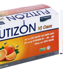 Gói cốm PV Futizon Vị Cam hỗ trợ bù nước, điện giải, vitamin nhóm B hộp 40 gói x 4.9g