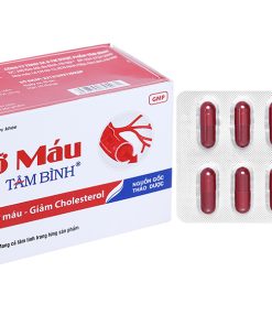 Viên uống Mỡ Máu Tâm Bình hỗ trợ giảm mỡ máu, giảm mỡ gan (5 vỉ x 12 viên)