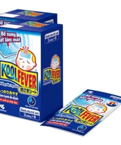 Miếng dán hạ sốt trẻ em Kool Fever (Hộp 8 gói x 2 miếng)