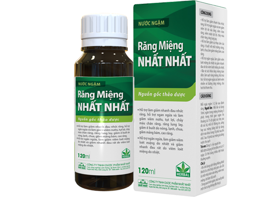 Nước ngậm răng miệng Nhất Nhất nguồn gốc thảo dược 120ml