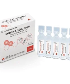Nước cất ống nhựa 5ml CPC1HN dùng để tiêm bắp, tiêm tĩnh mạch, tiêm dưới da (2 vỉ x 5 ống)