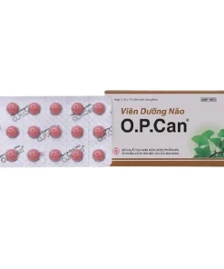 Viên dưỡng não O.P.CAN OPC điều trị giảm trí nhớ, kém tập trung, thiểu năng tuần hoàn não (2 vỉ x 15 viên)