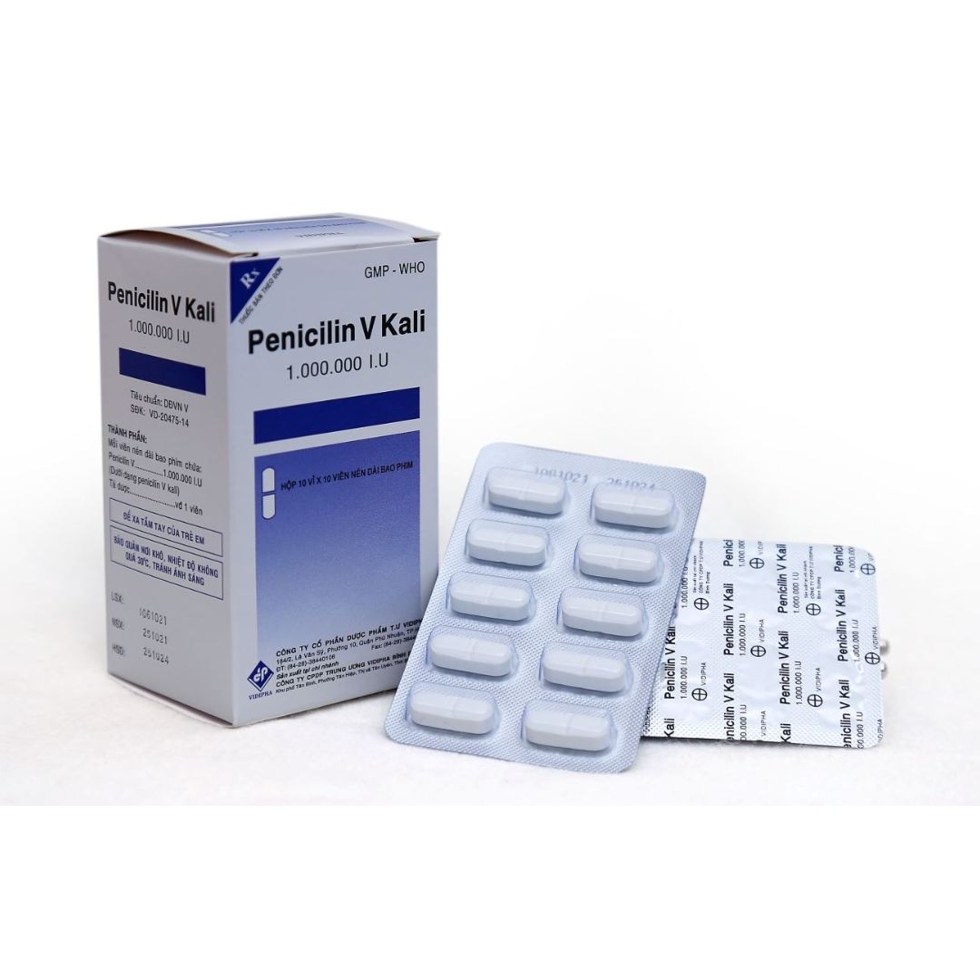 Thuốc Penicillin V Kali (1.000.000IU) Vidiphar - Điều trị và dự phòng nhiễm khuẩn