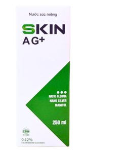 Nước Súc Miệng Skin Ag Giảm Viêm Loét Nhiệt Miệng Khử Mùi Hôi Vị Trà Xanh Chai 250ml