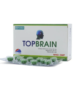 Thuốc Topbrain BV Pharma điều trị tăng tuần hoàn não, tăng cường trí nhớ (6 vỉ x 10 viên)