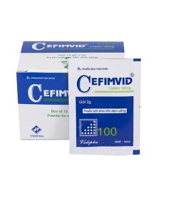 Cefimvid 100Mg Hộp 10 Gói Trị Viêm Tai Giữa, Viêm Họng