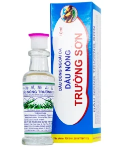 Dầu nóng Trường Sơn 10ml hỗ trợ các trường hợp chóng mặt, đau bụng, ho, cảm cúm (10 ml)
