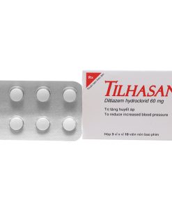 Tilhasan 60 trị tăng huyết áp, đau thắt ngực (3 vỉ x 10 viên)