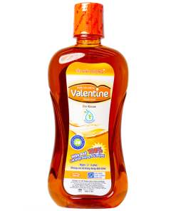 Nước súc miệng Valentine Thái Dương ngừa hôi miệng, nhiệt miệng, sâu răng, viêm lợi (500ml)