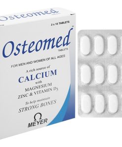 Viên nén Osteomed Meyer bổ sung canxi, Magne, kẽm, vitamin D3 và khoáng chất (2 vỉ x 15 viên)