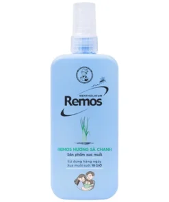 Xịt chống muỗi Remos hương sả chanh xua muỗi suốt 10 giờ (150ml)