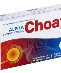 Thuốc Alpha Chymotrypsine Choay Sanofi điều trị phù nề sau chấn thương, phẩu thuật, bỏng (2 vỉ x 15 viên)