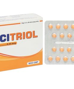 Calcitriol DHT 0.25mcg điều trị rối loạn chuyển hóa calci, loãng xương (3 vỉ x 30 viên)