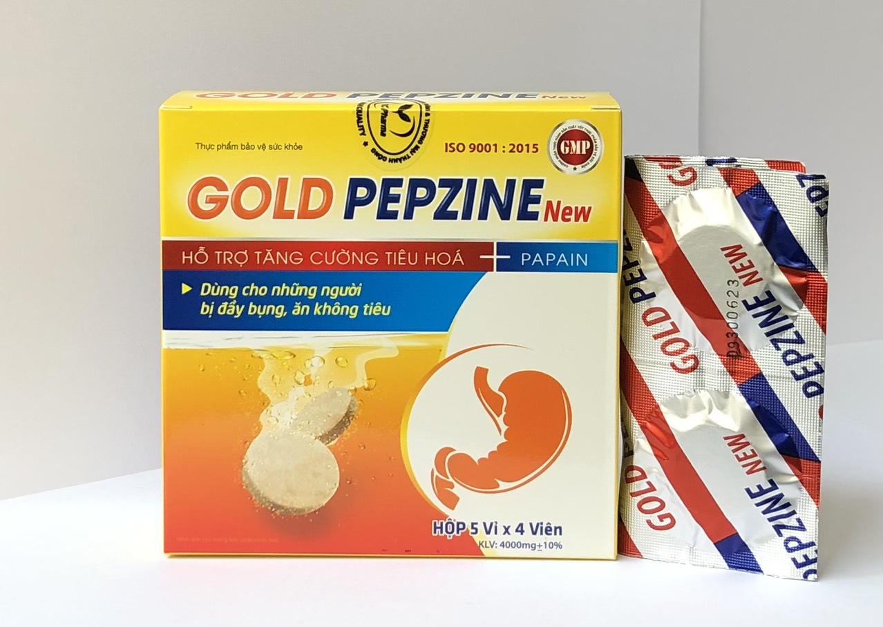 Gold Pepzine New hỗ trợ giảm đầy bụng, khó tiêu, tăng cường tiêu hóa