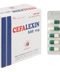Cefalexin Domesco 500mg trị nhiễm khuẩn (10 vỉ x 10 viên)