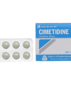 Cimetidine MKP 300mg trị loét dạ dày, tá tràng (10 vỉ x 10 viên)