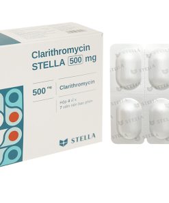 Clarithromycin Stella 500mg trị nhiễm khuẩn (4 vỉ x 7 viên)