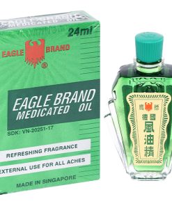 Dầu gió xanh Eagle Brand trị cảm cúm, sổ mũi, nghẹt mũi, chóng mặt, say tàu xe (chai 24ml)