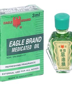 Dầu gió EAGLE BRAND giảm các triệu chứng cảm lạnh, ho khan, nhức đầu, sổ mũi (chai 3ml)