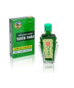 Dầu gió xanh Thiên Thảo trị cảm cúm, sổ mũi, nghẹt mũi, chóng mặt, say tàu xe (chai 12ml)