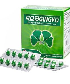 Hỗ trợ tuần hoàn máu não ROBGINGKO 80mg hộp 10 vỉ x 10 viên