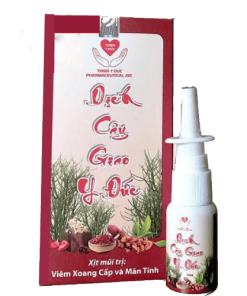 Xịt Dịch cây giao Y Đức hỗ trợ trị viêm xoang viêm mũi