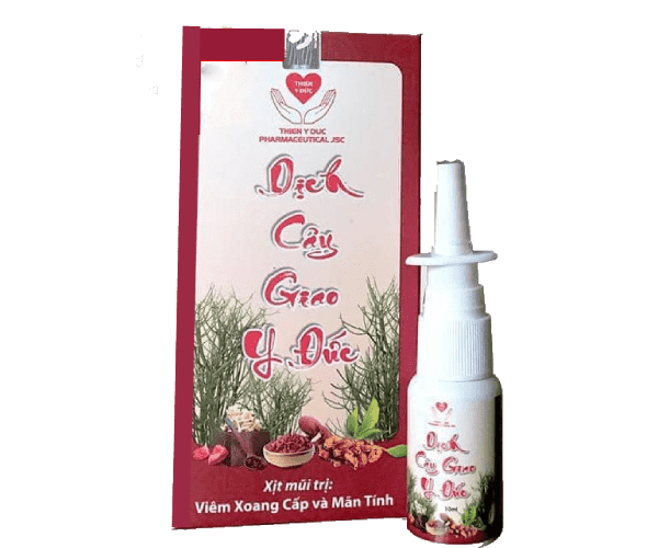 Xịt Dịch cây giao Y Đức hỗ trợ trị viêm xoang viêm mũi