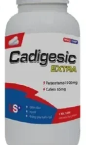 CADIGESIC EXTRA USP Paracetamol 500mg, Cafein 65mg Lọ/200V