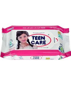 Khăn ướt tiện dụng hương dịu nhẹ màu hồng Teen Care (20 tờ/gói)