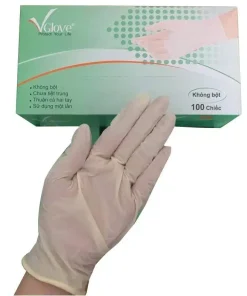 Găng tay y tế không bột Vglove SIZE S hộp 50 đôi
