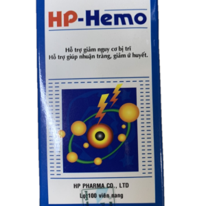 Hỗ trợ giảm nguy cơ bị trĩ, nhuận tràng, giảm ứ huyết HP-Hemo hộp 1 lọ 100 viên nang
