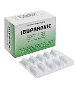 Thuốc giảm đau, hạ sốt, kháng viêm Ibuparavic Khánh Hội hộp 10 vỉ x 10 viên nang cứng