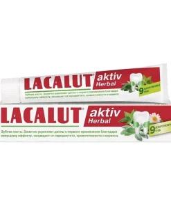 KEM ĐÁNH RĂNG LACALUT AKTIV HERBAL 75ML - CHỐNG VIÊM NƯỚU