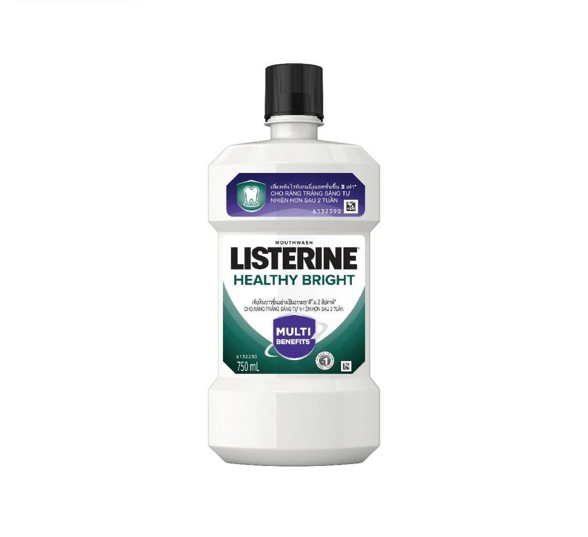 Nước Súc Miệng Giúp Làm Trắng Răng Healthy Bright Listerine 750Ml
