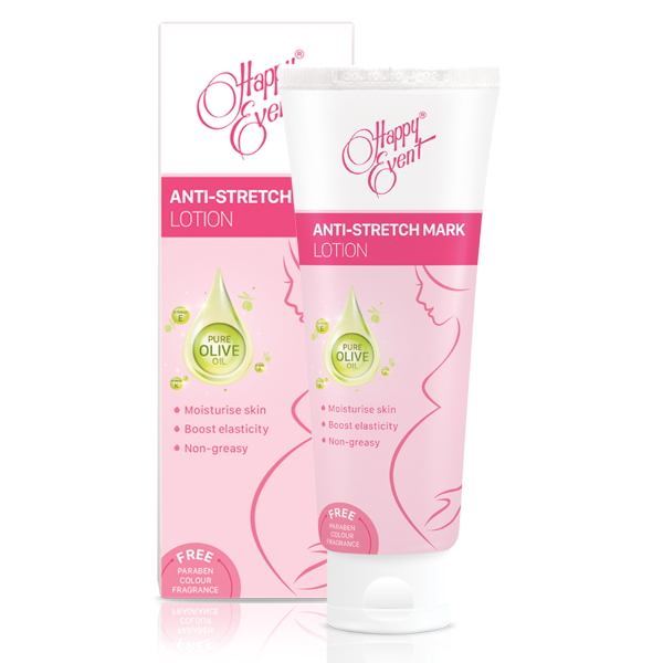 Sữa chống rạn da Happy Event Anti-Stretch Mark Lotion giúp dưỡng ẩm tự nhiên (100ml)