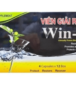 VIÊN GIẢI RƯỢU WIN 21 GIẢM TÁC HẠI RƯỢU BIA BẢO VỆ GAN HỘP 4 VIÊN