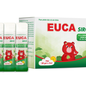 Euca Siro - Giảm ho, đờm, đau rát họng (20 gói x 5 ml)