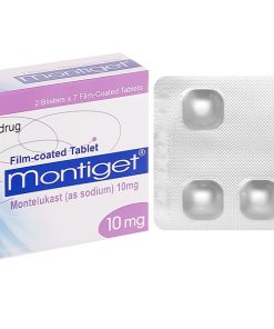 Viên nén Montiget 10mg Getz phòng và điều trị suyễn mạn tính (2 vỉ x 7 viên)
