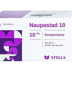 Viên nén bao phim Naupastad 10 điều trị triệu chứng nôn và buồn nôn (10 vỉ x 10 viên)