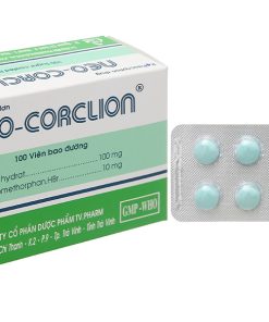 Neo-Corclion trị ho, long đàm, ho mãn tính hay ho do kích ứng (10 vỉ x 10 viên)
