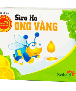 Siro ho Ong Vàng Thảo Dược Việt hỗ trợ làm ấm và sạch họng, giảm ho (30 gói x 5ml)