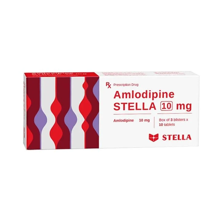 AMLODIPINE STELLA 10MG 3 VỈ X 10 VIÊN